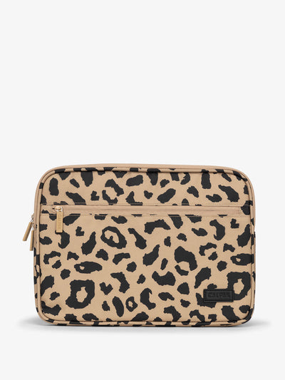 CALPAK 13-14 Inch water resistant Laptop sleeve in Cheetah; ALP2213-CHEETAH