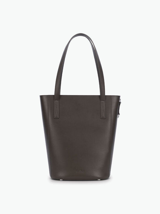 CALPAK Haven 14" Haven Laptop Tote in dark brown Mushroom; ABU2501-MUSHROOM