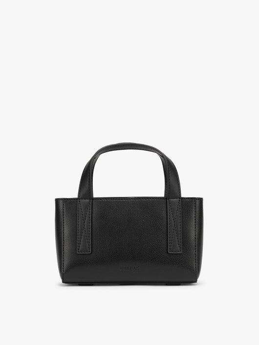 CALPAK Haven Mini Crossbody Bag in Black front view; AMC2501-BLACK