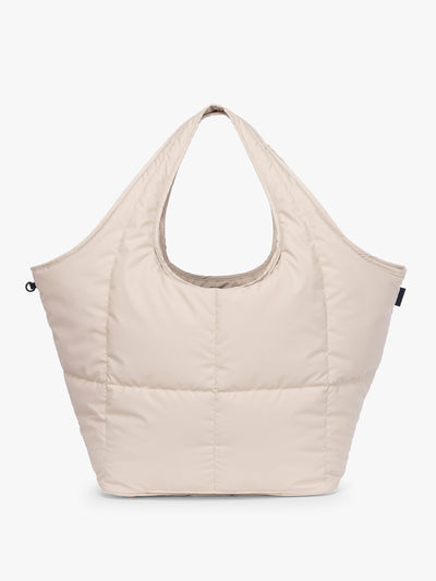 CALPAK Luka Everything Tote in off-white beige Oatmeal; AET2601-OATMEAL