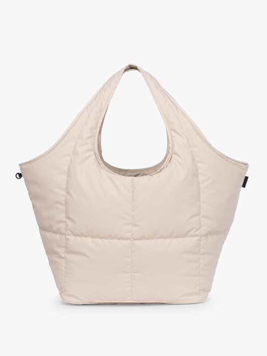 CALPAK Luka Everything Tote in off-white beige Oatmeal; AET2601-OATMEAL
