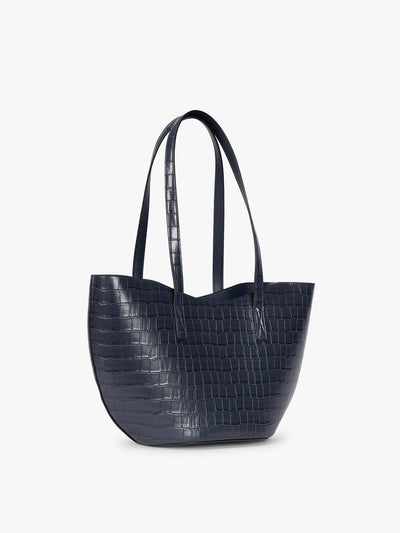 Haven Tulip Tote in Croc-Embossed