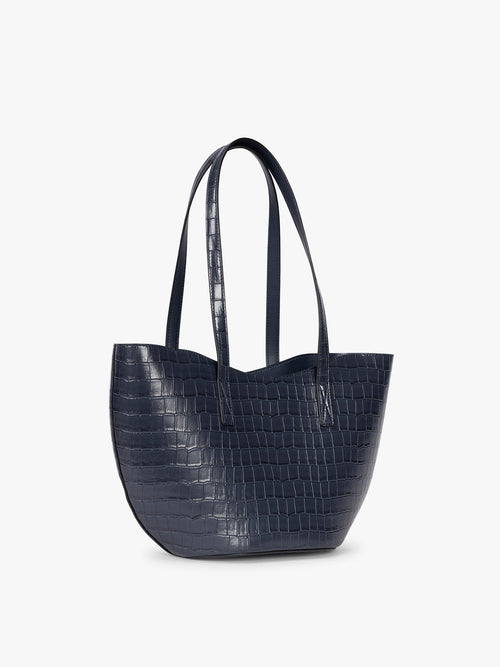 Haven Tulip Tote in Croc-Embossed