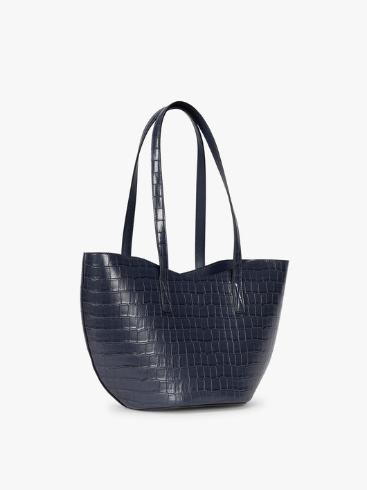 Haven Tulip Tote in Croc-Embossed