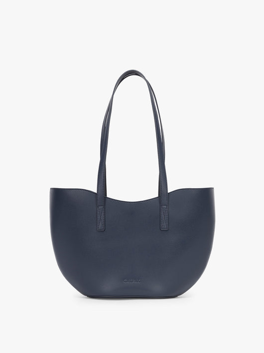 CALPAK Haven Tulip Tote in dark blue; AHP2601-NAVY