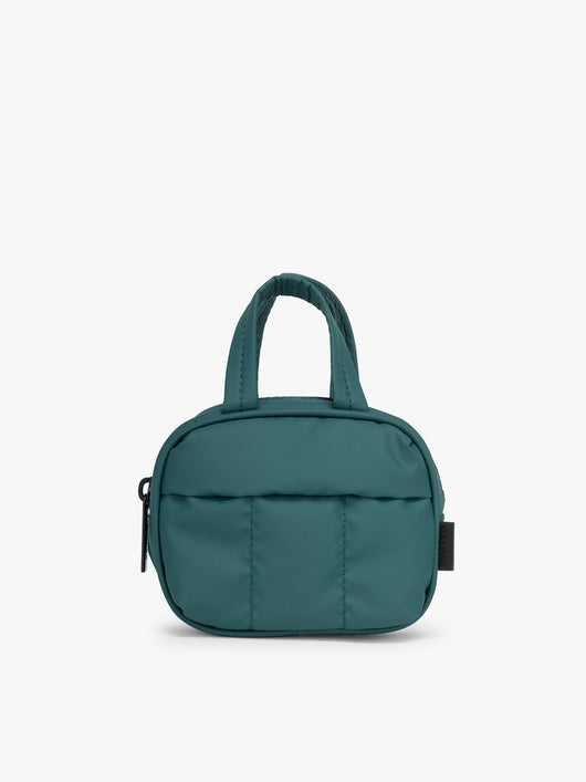CALPAK Luka Duffel Zip Bag Charm in dark green Kale; ALK2501-KALE