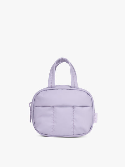 CALPAK Luka Duffel Zip Bag Charm in lavender Orchid; ALK2501-ORCHID
