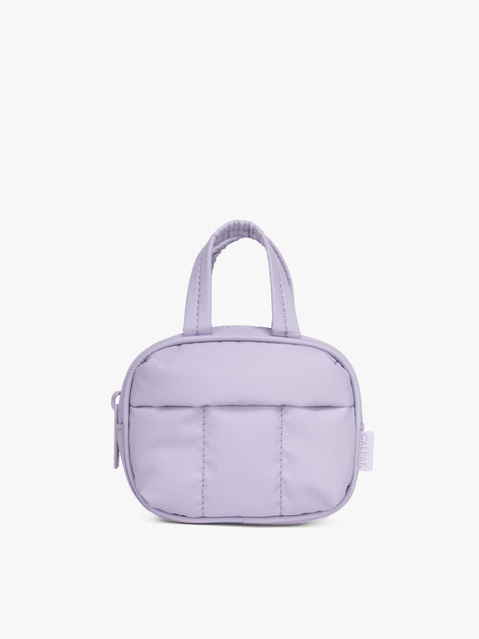 CALPAK Luka Duffel Zip Bag Charm in lavender Orchid; ALK2501-ORCHID