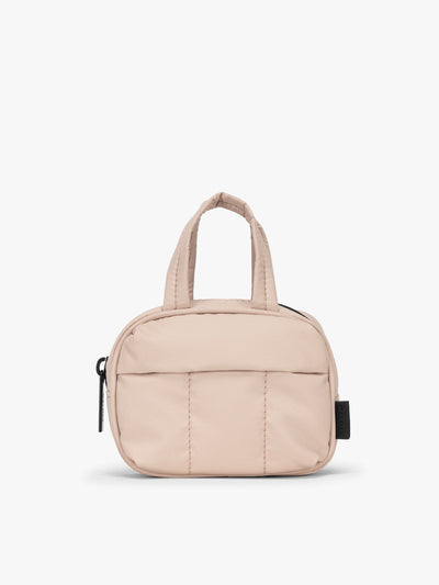 CALPAK Luka Duffel Key Pouch in pink Rose Quartz; ALK2501-ROSE-QUARTZ