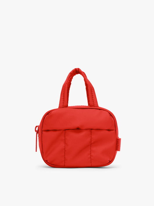 CALPAK Luka Duffel Zip Bag Charm in red Tomato; ALK2501-TOMATO