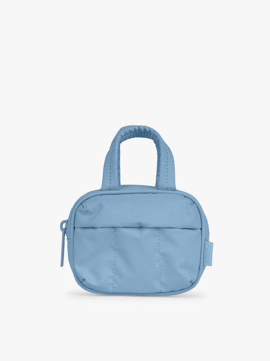 CALPAK Luka Duffel Zip Bag Charm in light blue French Blue; ALK2501-FRENCH-BLUE