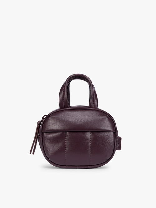 Luka Duffel Zip Bag Charm in Vegan Leather