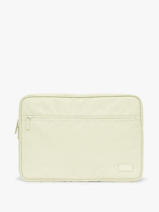 CALPAK Padded Laptop Sleeve 13-14" in light green Celadon; ALP2213-CELADON