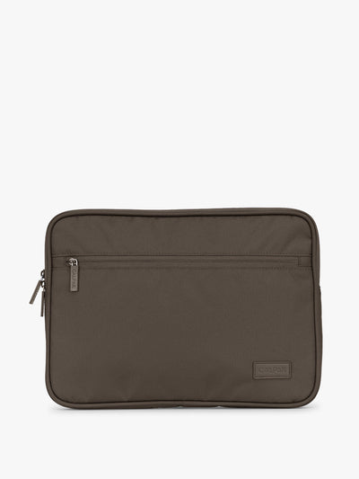 CALPAK Padded Laptop Sleeve 13-14" in brown Mushroom; ALP2213-MUSHROOM