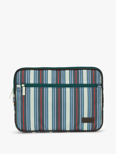 CALPAK 13"-14" Padded Laptop Sleeve in multicolor stripes; ALP2213-RIVIERA-STRIPE