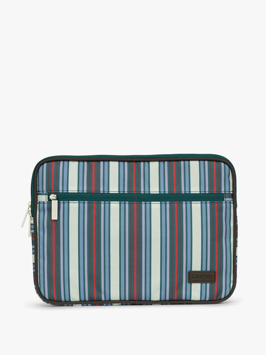 CALPAK 13"-14" Padded Laptop Sleeve in multicolor stripes; ALP2213-RIVIERA-STRIPE