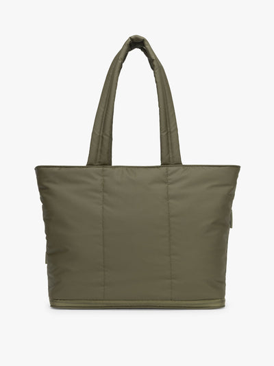 CALPAK Luka Expandable Tote bag in dark green; ALT2201-PINE