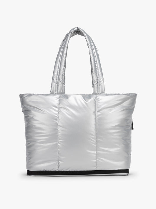 CALPAK Luka Expandable Tote in Silver; ALT2201-SILVER
