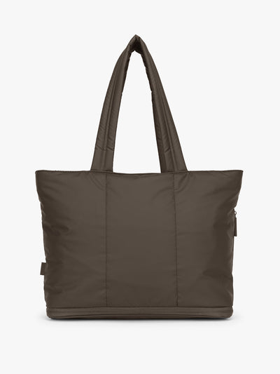 CALPAK Luka Expandable Tote in brown Mushroom; ALT2201-MUSHROOM