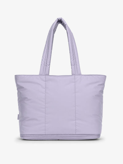 CALPAK Luka Expandable Tote front view in lavender purple Orchid; ALT2201-ORCHID