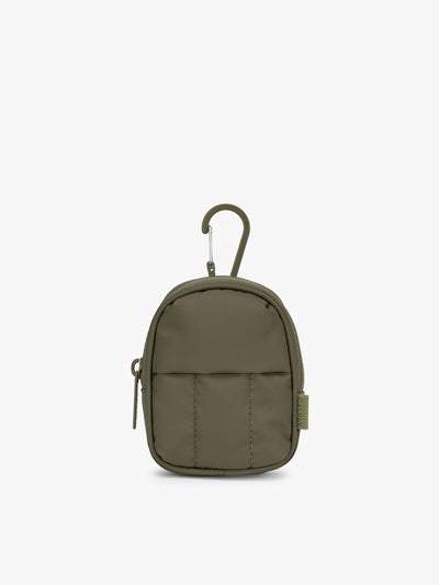 CALPAK Luka Backpack Key Pouch in dark green Pine; AMB2201-PINE