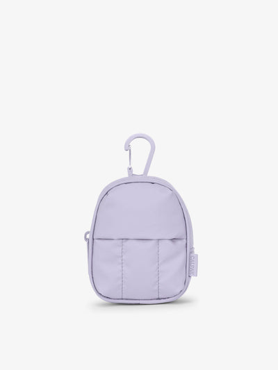 CALPAK Luka Keypouch front view in lavender purple Orchid; AMB2201-ORCHID