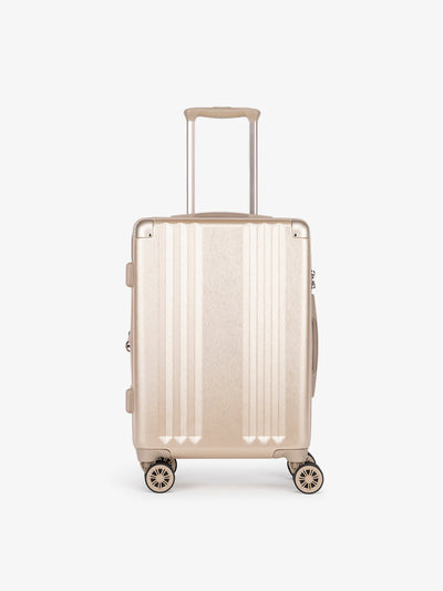 Lightweight gold CALPAK Ambeur 22-inch rolling spinner carry-on luggage with TSA lock; LAM1020-GOLD