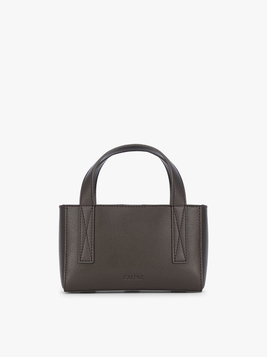 CALPAK Haven Mini Crossbody Bag in dark brown Mushroom; AMC2501-MUSHROOM