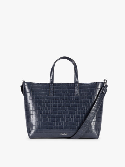 Haven 15" Laptop Tote Bag in Croc-Embossed