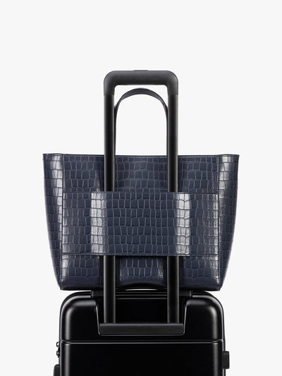 Haven 15" Laptop Tote Bag in Croc-Embossed