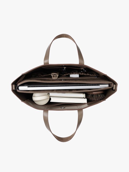Haven 15" Laptop Tote Bag in Vegan Suede