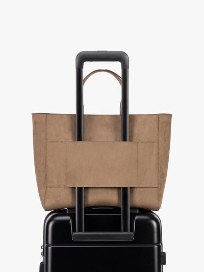 Haven 15" Laptop Tote Bag in Vegan Suede
