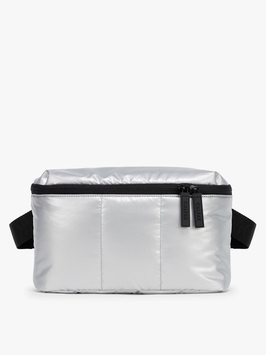 CALPAK Luka Belt Bag in Silver; BB1901-SILVER
