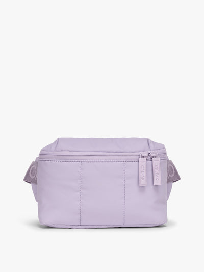 CALPAK Luka Mini Belt Bag in light purple Orchid on white background; BBM2201-ORCHID