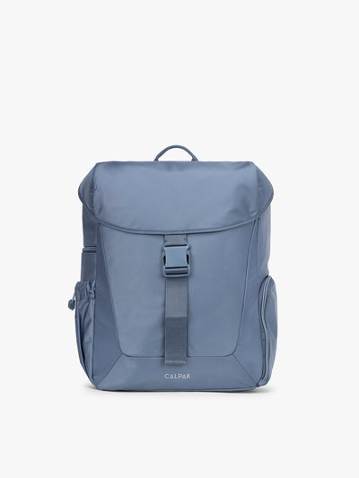 CALPAK Fit Gym Backpack in blue Indigo front view with white background; BPF2601-INDIGO