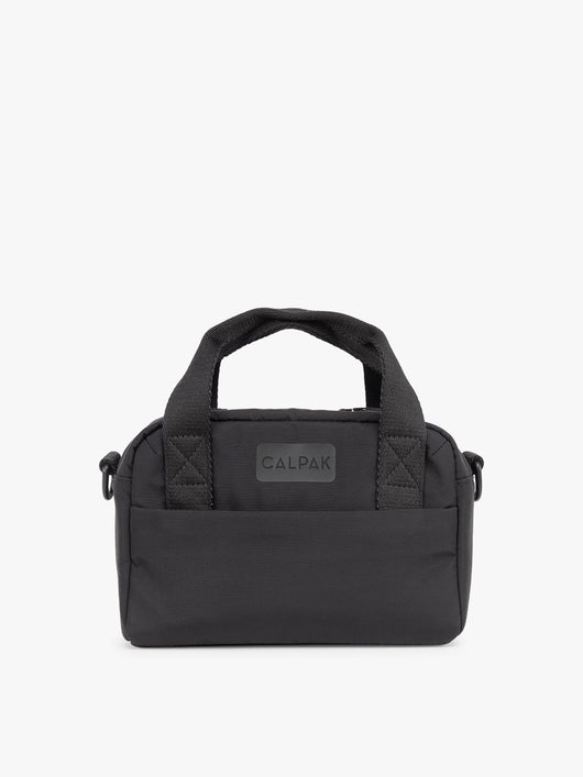 CALPAK Connect Crossbody Bag with adjustable strap in beige Black; CCN2501-BLACK