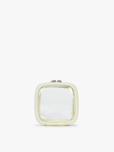 CALPAK Tiny Clear Cosmetic Case in light green Celadon; CCT2501-CELADON
