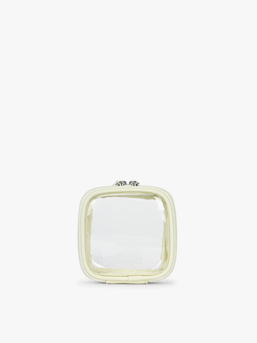 CALPAK Tiny Clear Cosmetic Case in light green Celadon; CCT2501-CELADON