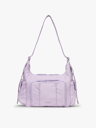 CALPAK Crossbody Diaper Bag in light purple Orchid; CDB2501-ORCHID
