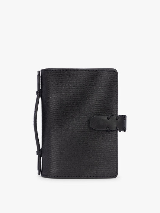 CALPAK Colette Multi Passport Wallet in Black canvas material ; CLPW2601-BLACK
