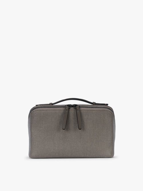 Colette Lay-Flat Canvas Toiletry Bag