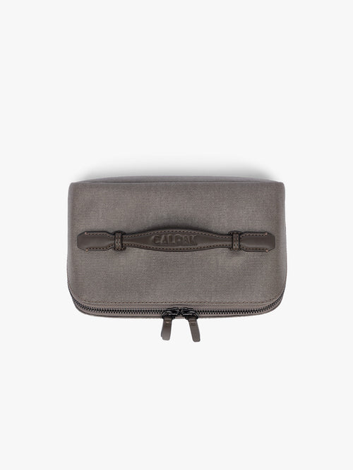Colette Lay-Flat Canvas Toiletry Bag