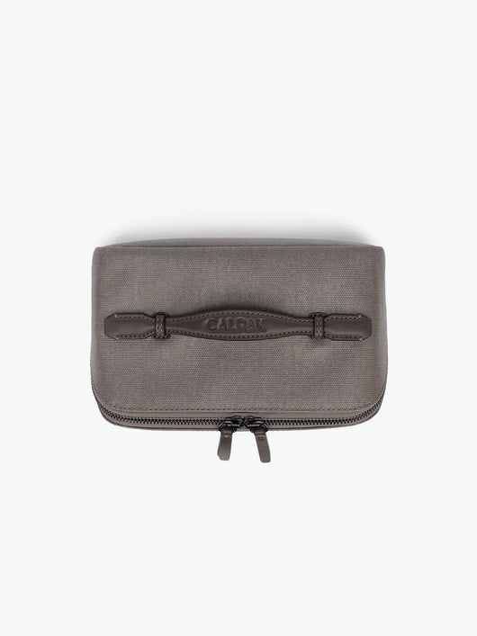 Colette Lay-Flat Canvas Toiletry Bag