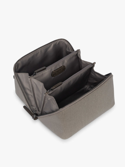 Colette Lay-Flat Canvas Toiletry Bag