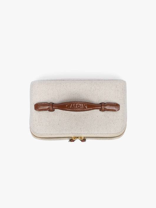 Colette Lay-Flat Canvas Toiletry Bag