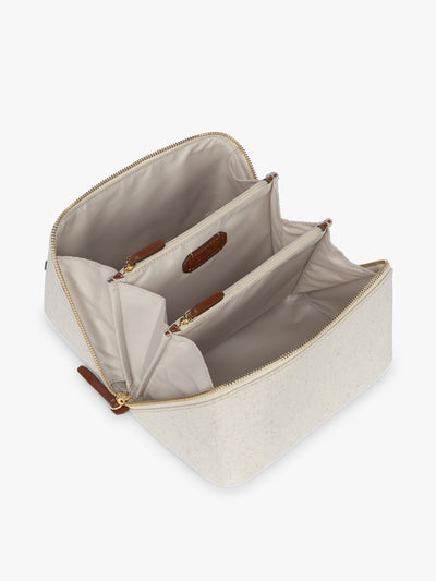 Colette Lay-Flat Canvas Toiletry Bag