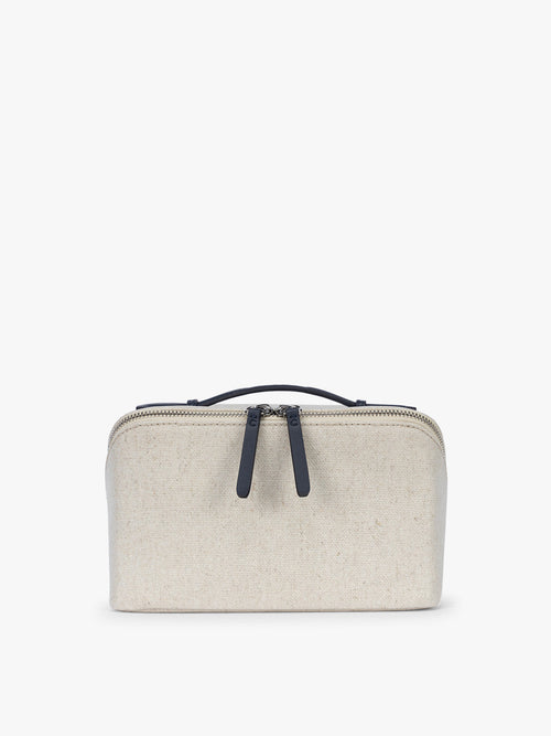 Colette Lay-Flat Canvas Toiletry Bag