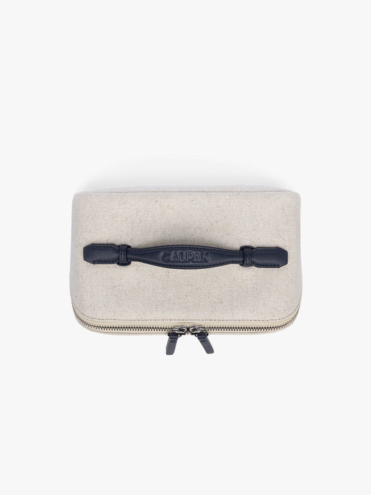 Colette Lay-Flat Canvas Toiletry Bag
