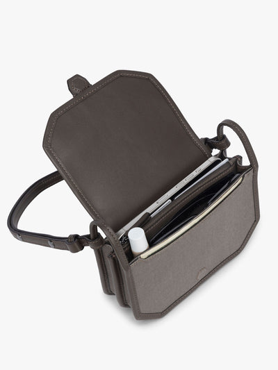 Colette Canvas Crossbody Wallet Bag