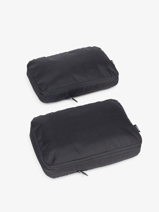 CALPAK compression packing cubes in black; PCC2201-BLACK